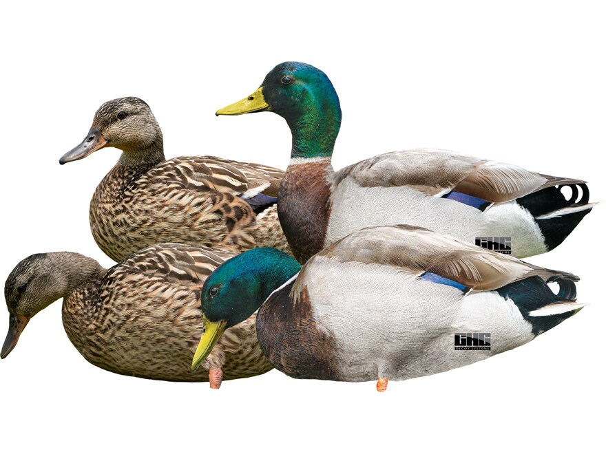 GHG Silhouette Mallard Duck Decoy Pack of 12