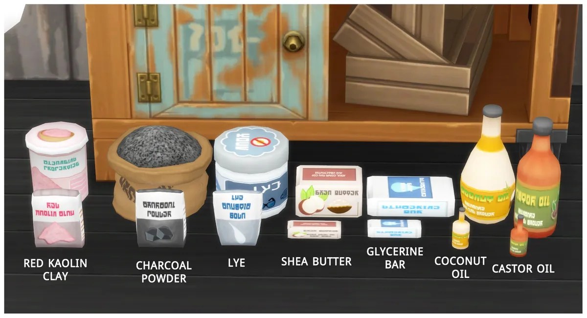 Functional Mill Add On Soap Ingredients Sims 4 Functional Objects