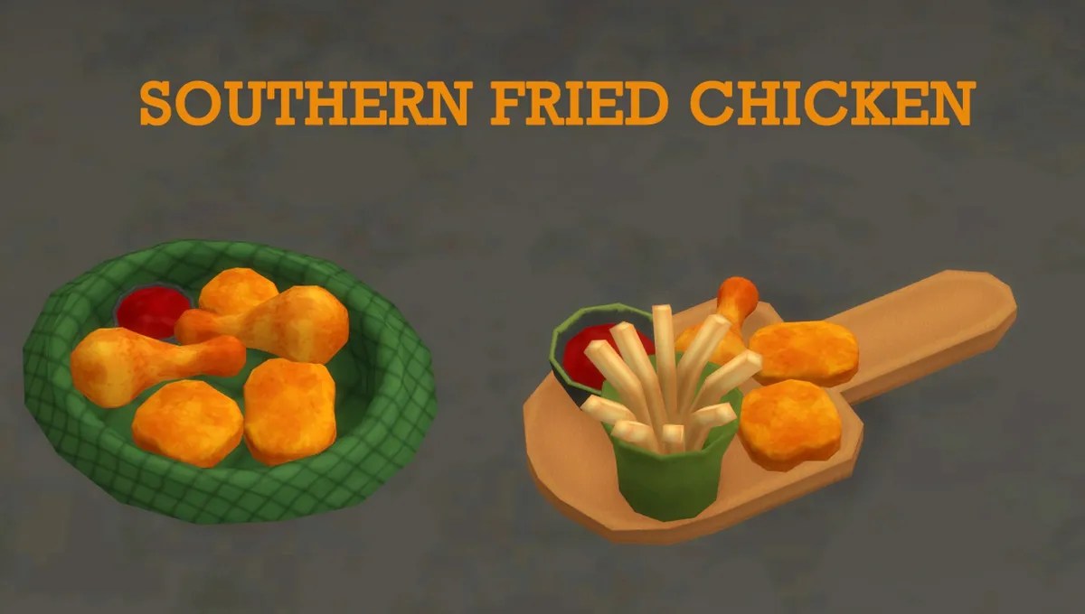 Southern Fried Chicken Sims 4 Cuisine & Food Mods Explore Delicious Creations MySims4Mods