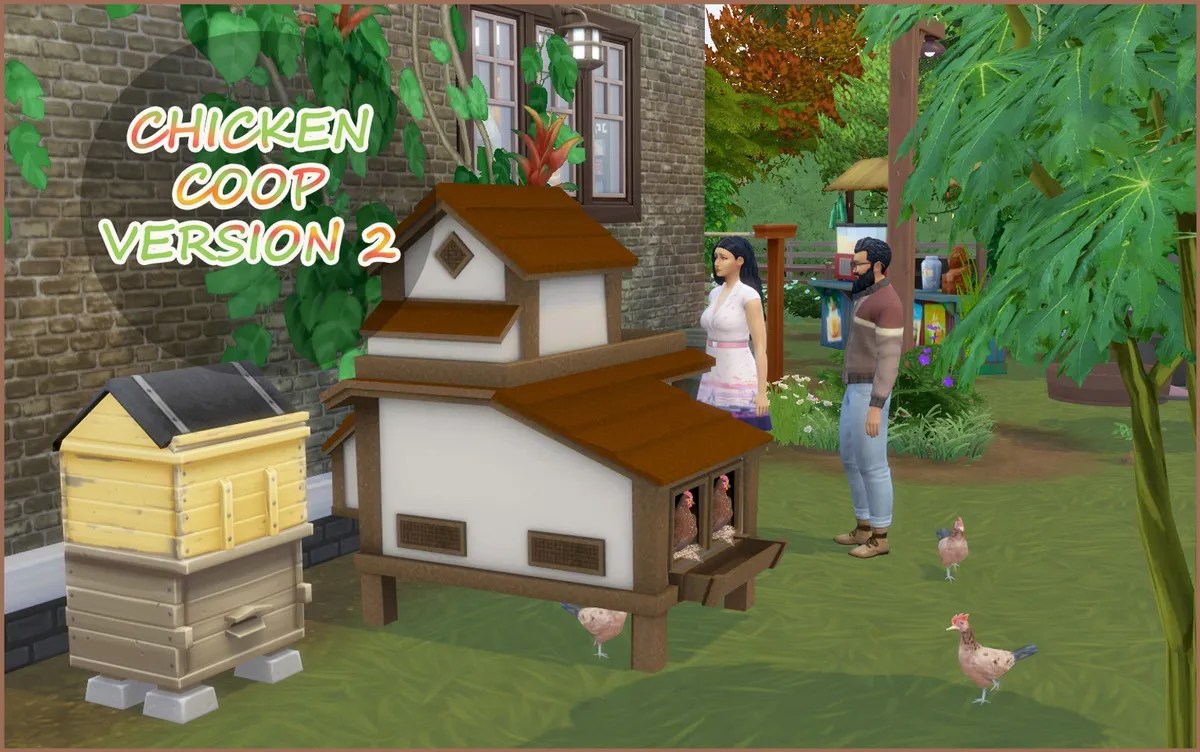 Chicken Coop Version 2 Sims 4 Gameplay Mods Enhancements, Tweaks