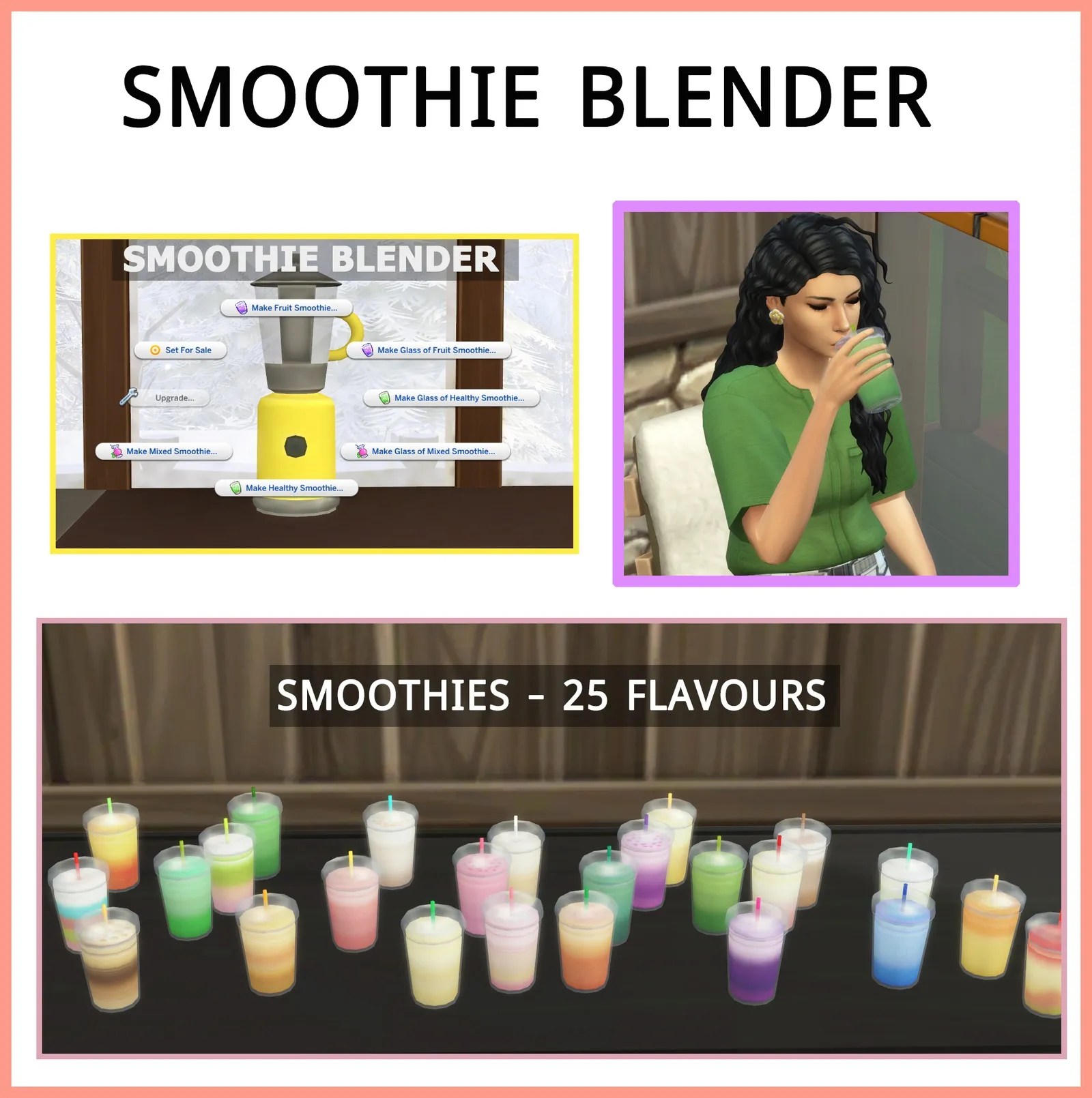 Smoothie Blender Sims 4 Cuisine & Food Mods Explore Delicious