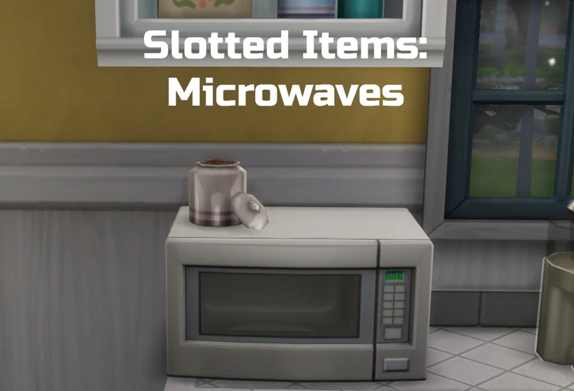 Slotted Items Microwaves Sims 4 Functional Objects Mods Enhance