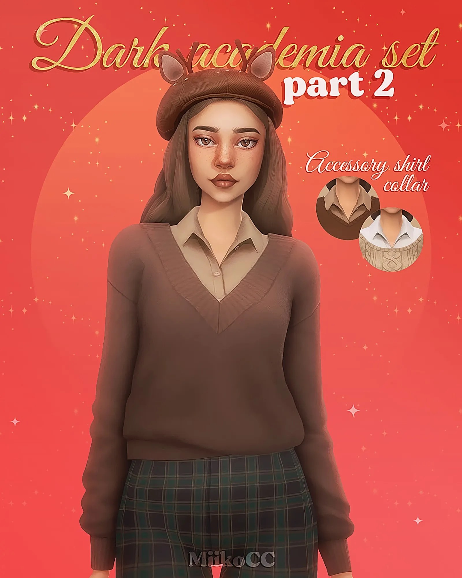 Dark Academia Clothing Set *• Part 2 Tops MySims4Mods