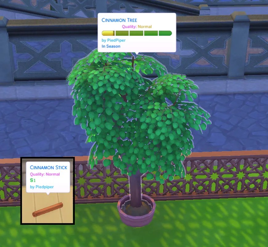 Custom Spices & Flowers Harvestables Sims 4 Cuisine & Food Mods