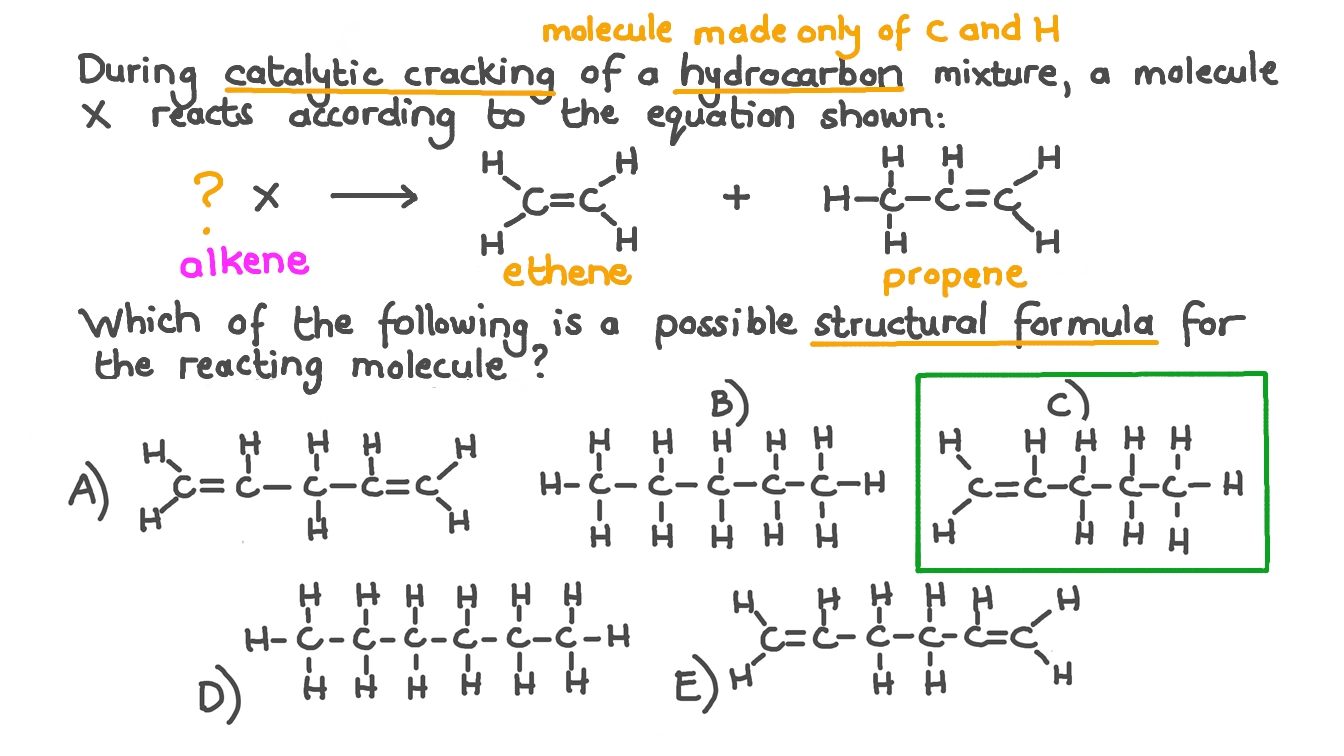 Question Video Completing the Equation for a Multiproduct Cracking