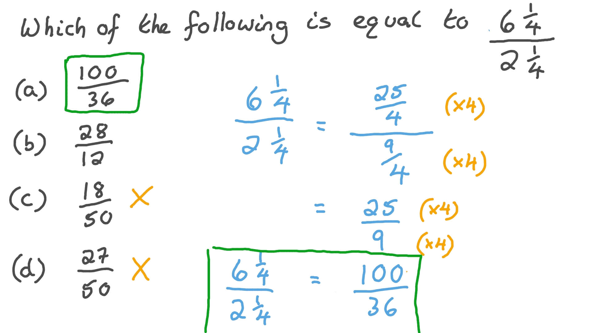 Question Video Simplifying Quotients of Mixed Numbers Nagwa