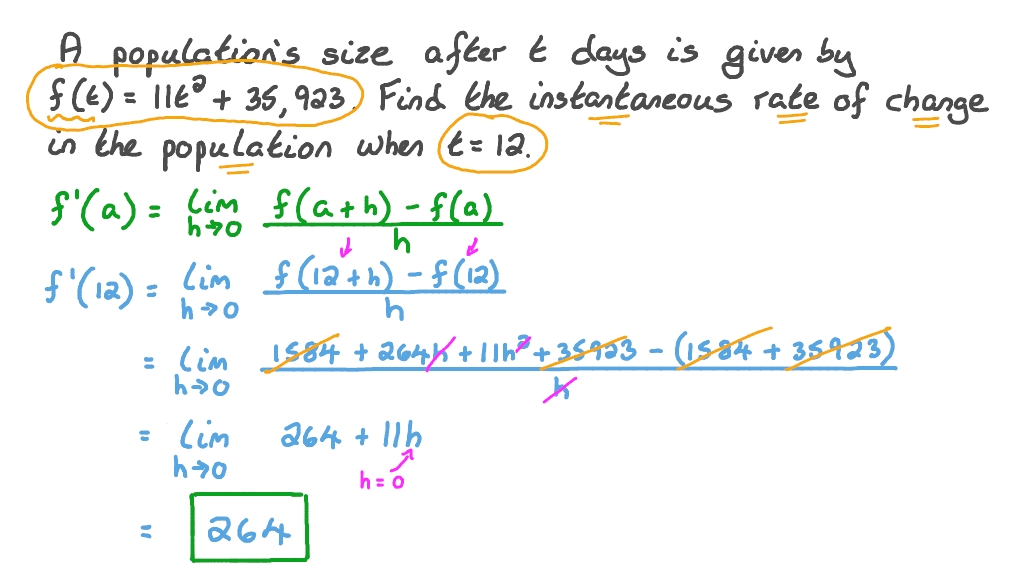 Question Video Finding the Rate of Change of a Polynomial Function in