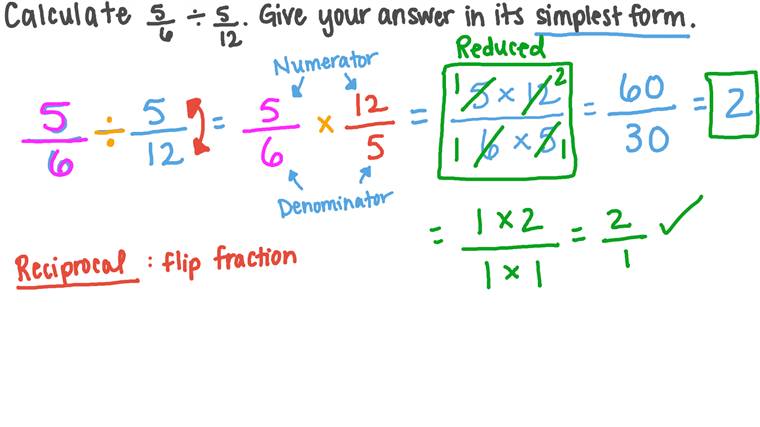 Lesson Dividir fracciones negativas y positivas Nagwa