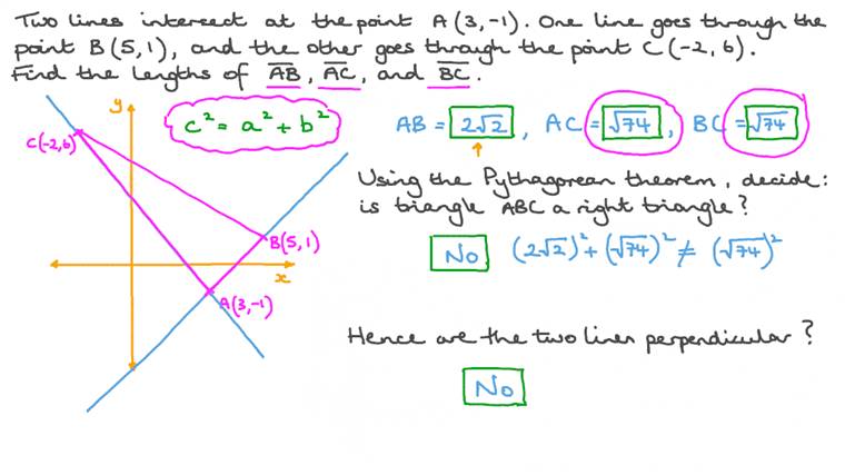 Lesson The Converse of the Pythagorean Theorem Nagwa