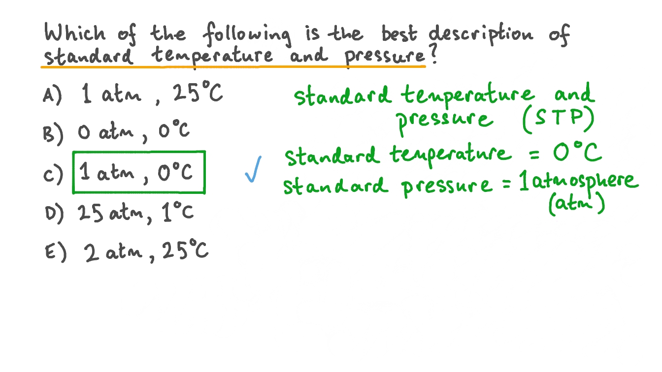 Standard Temperature And Pressure