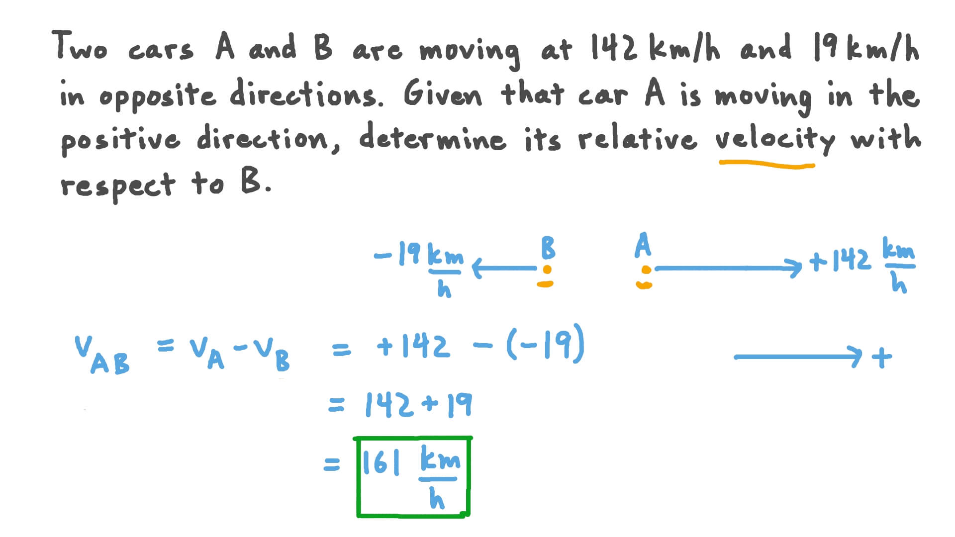 Relative Motion Formula