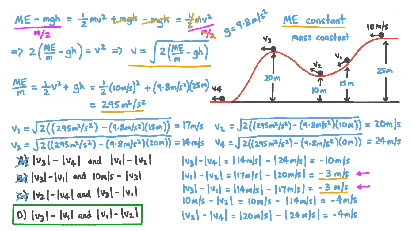 Question Video Understanding the Relationship between Velocity and