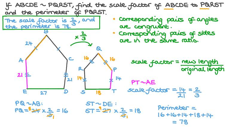 Lesson Similar Polygons Nagwa