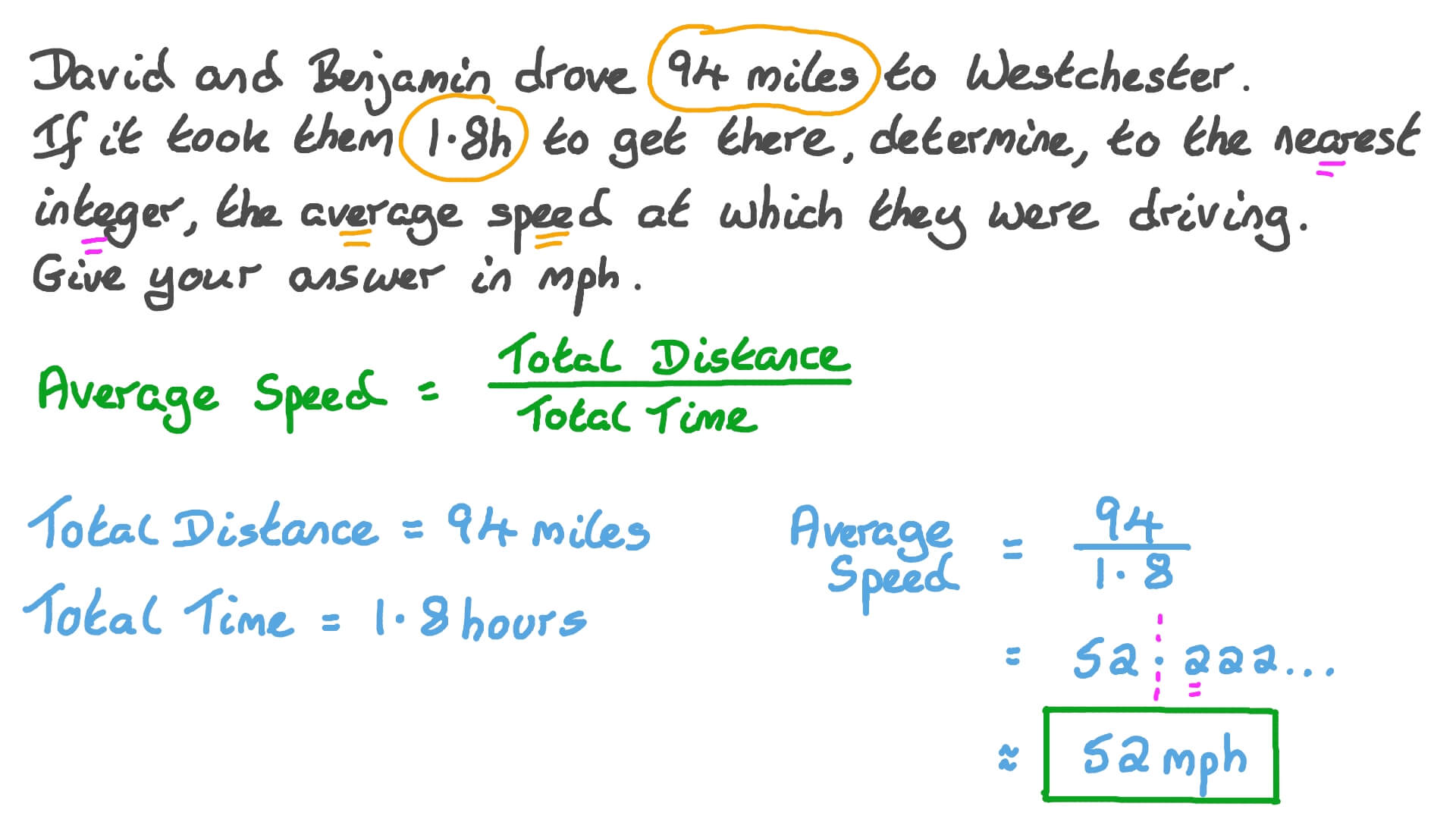 How To Calculate Speed Time And Distance