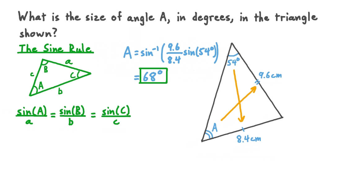 Area Of Triangle Using Sine Rule
