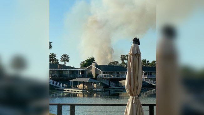 Crews Battle Brush Fire in Discovery Bay NBC Bay Area