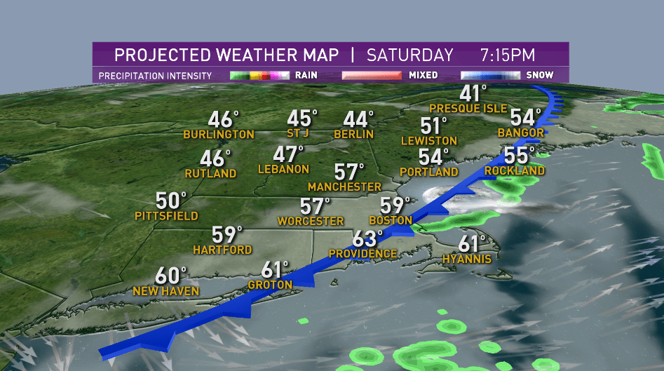 Temperatures drop across New England as we approach the