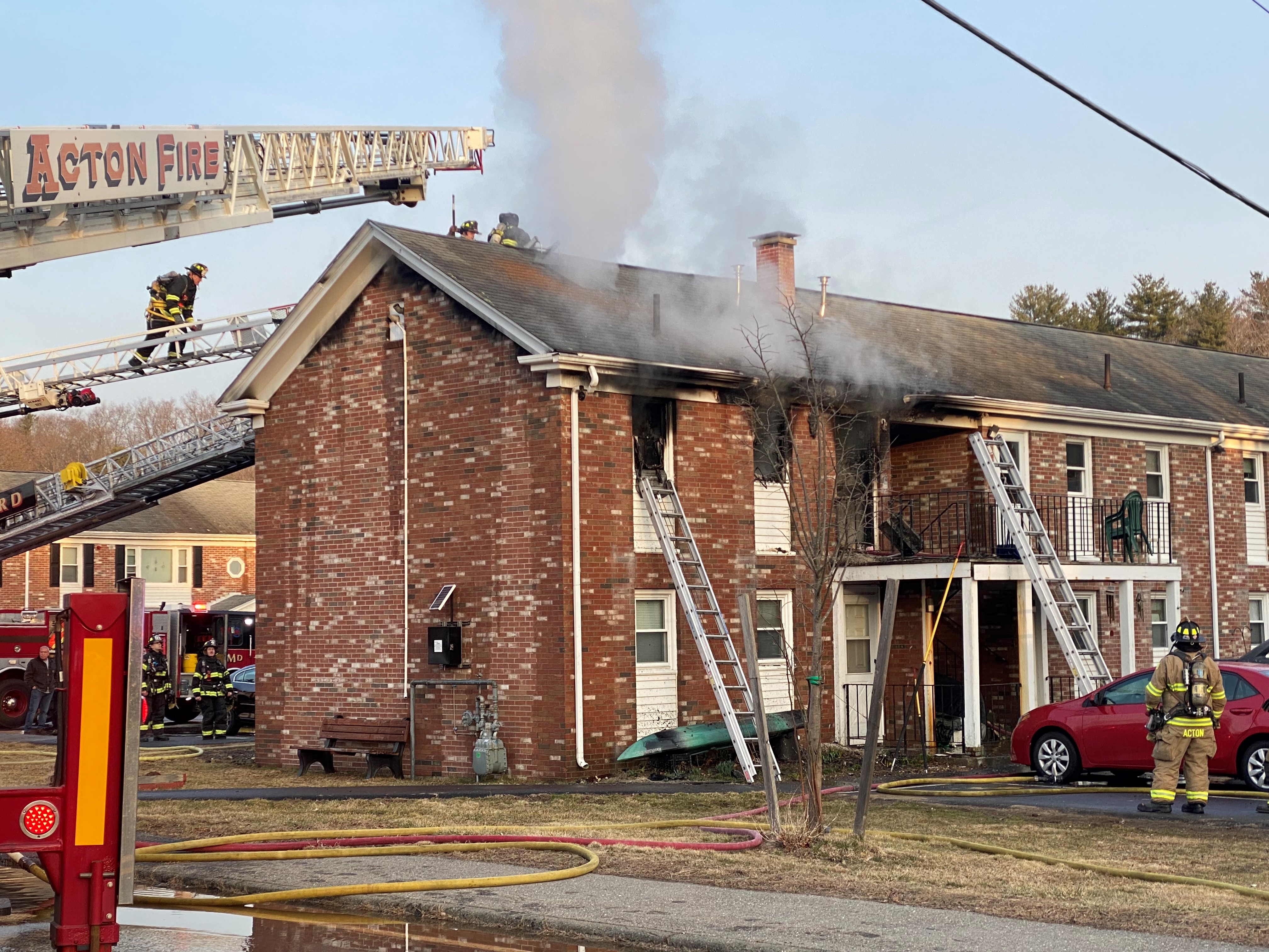 Maynard MA Fire 1 Injured in Powder Mill Circle Blaze NBC Boston
