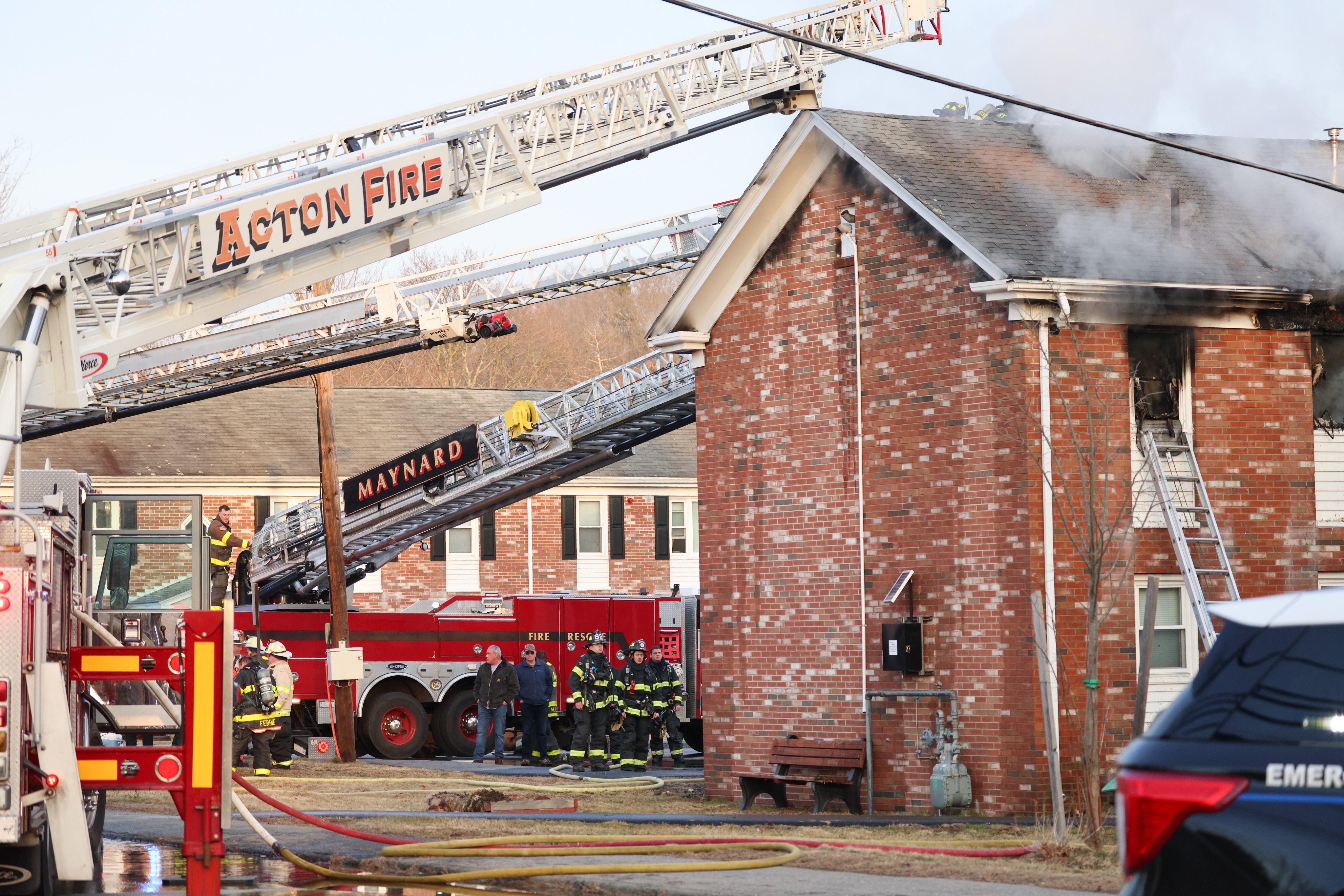 Maynard MA Fire 1 Injured in Powder Mill Circle Blaze NBC Boston