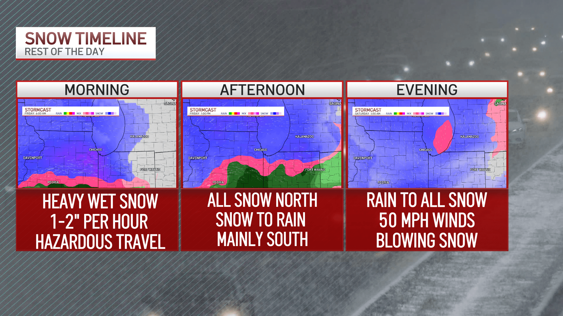 Snowfall totals Illinois Foot of snow or more possible in Chicago area