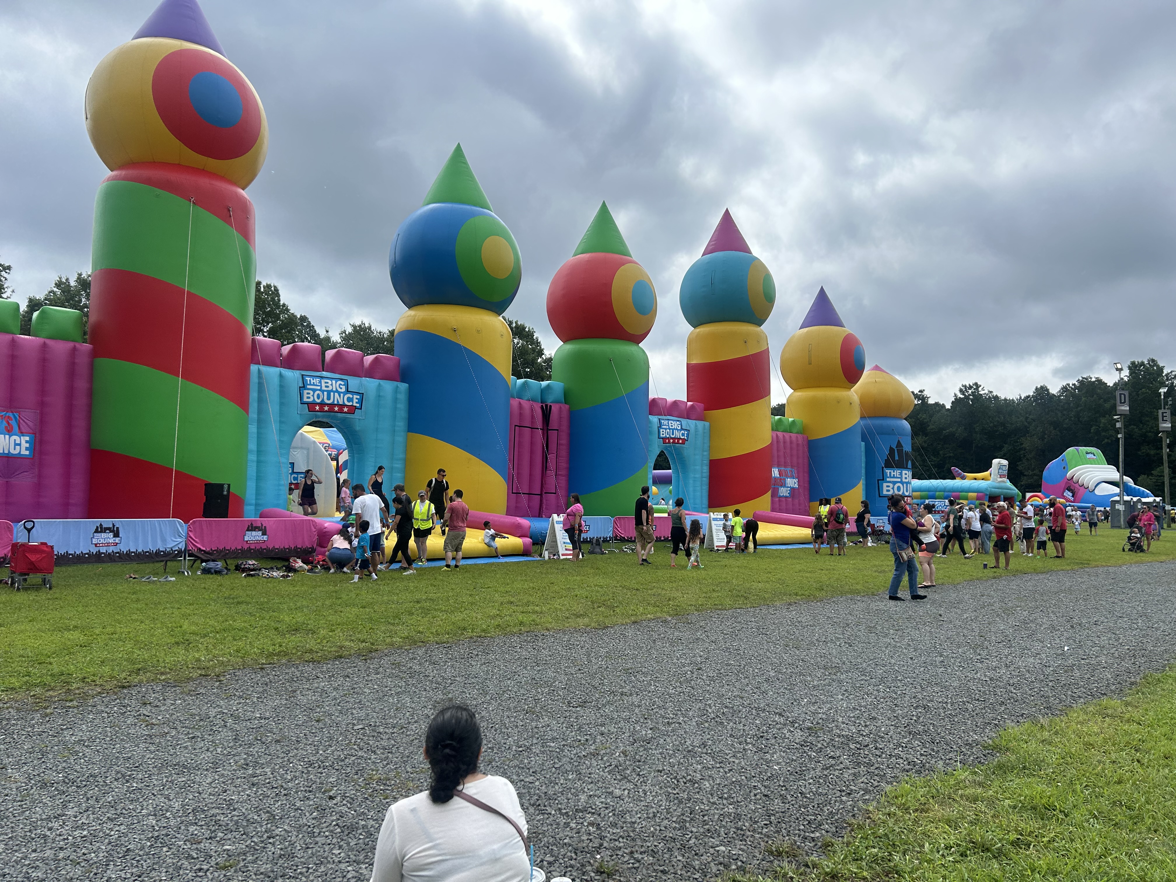 Large crowds come out to bounce house park in East Hartford