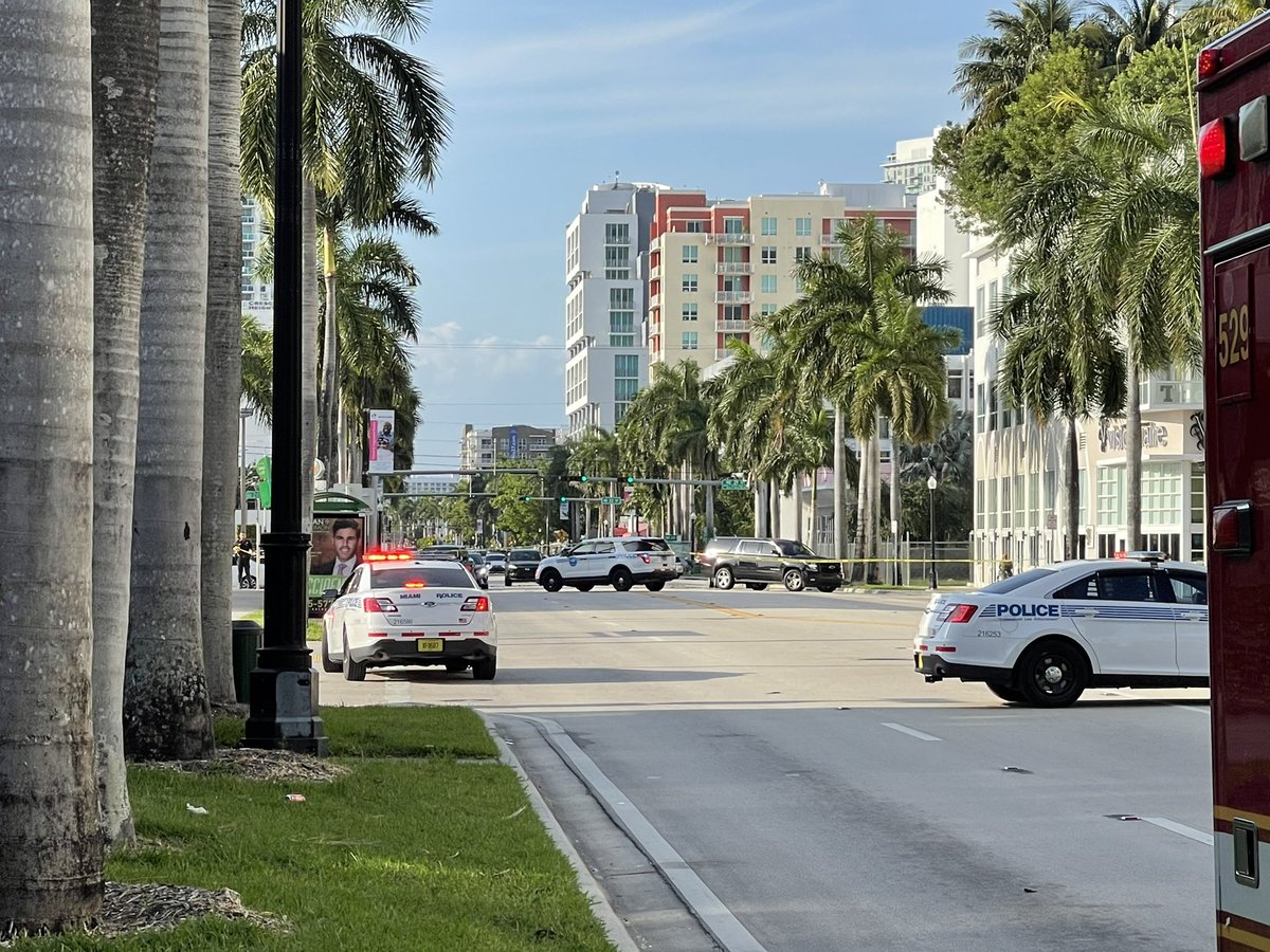 Accident Involving Vehicle and Motorcyclist Shuts Down Portion of