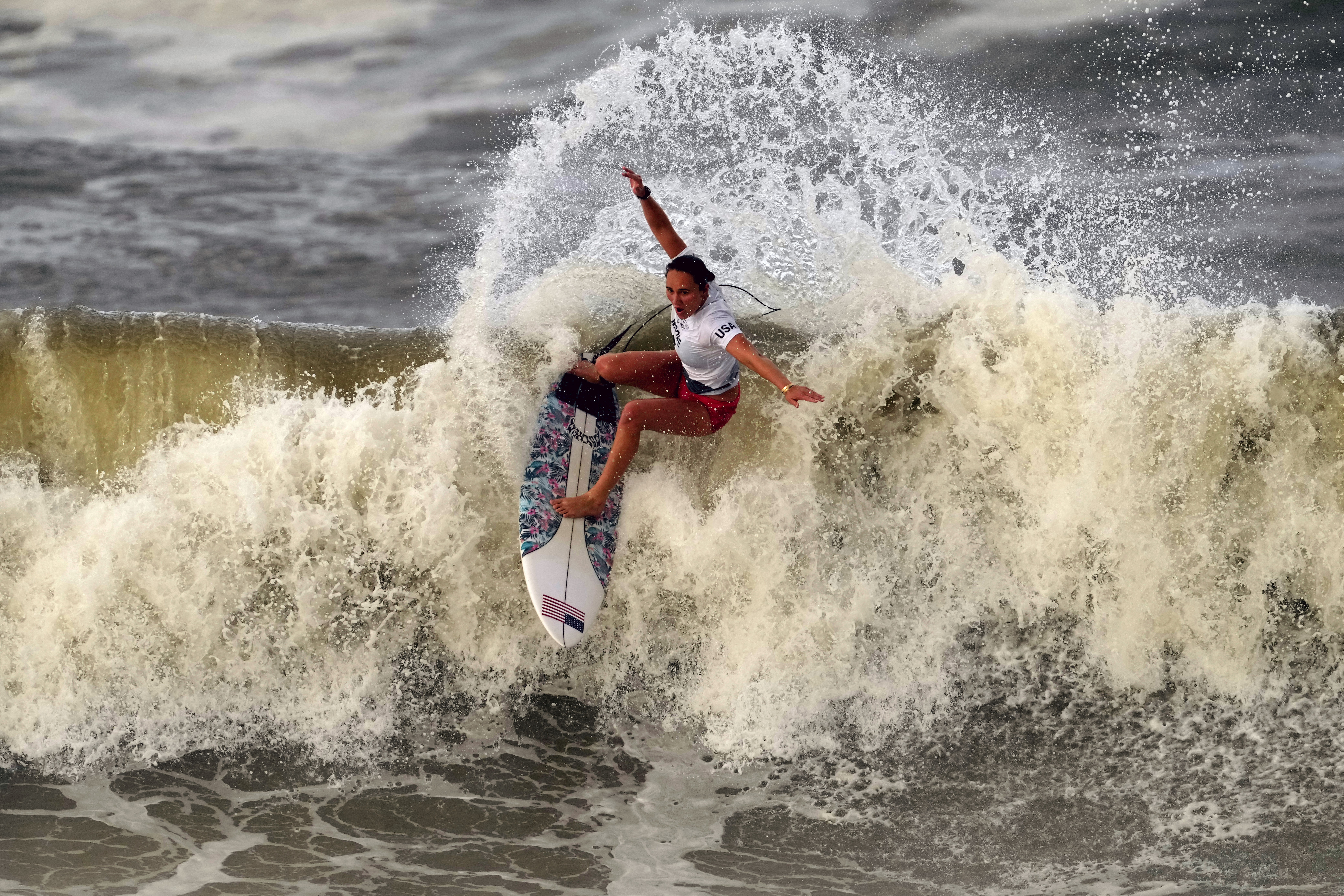 Crazy Surfing Wipeouts from 2021 Tokyo Olympics NBC New York