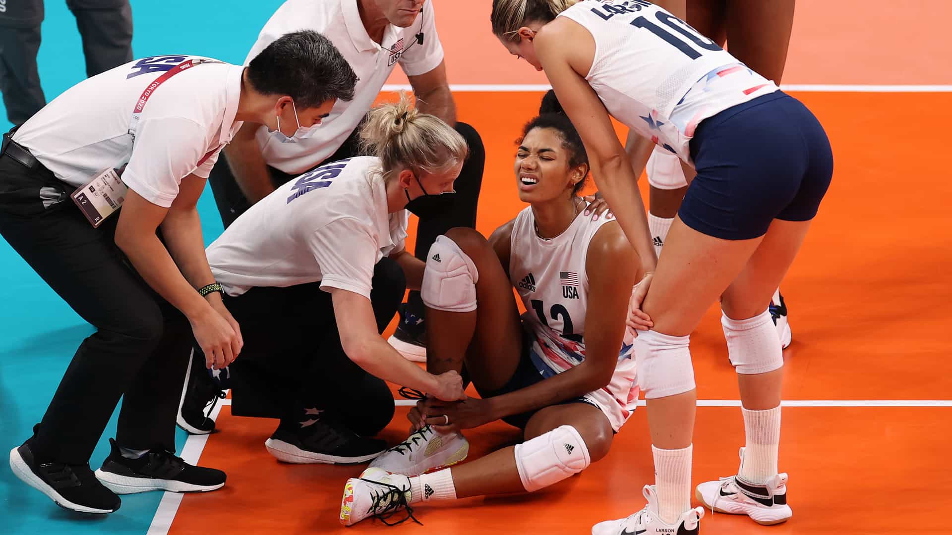 USA Volleyball Star Jordan Thompson Rolls Ankle, Exits Vs ROC NBC New