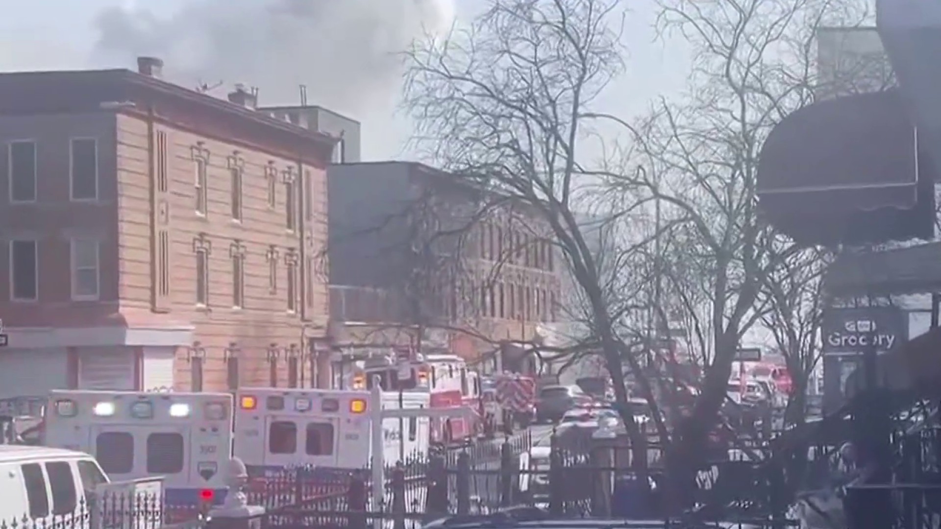 Crews battle multi-alarm Brooklyn church fireplace