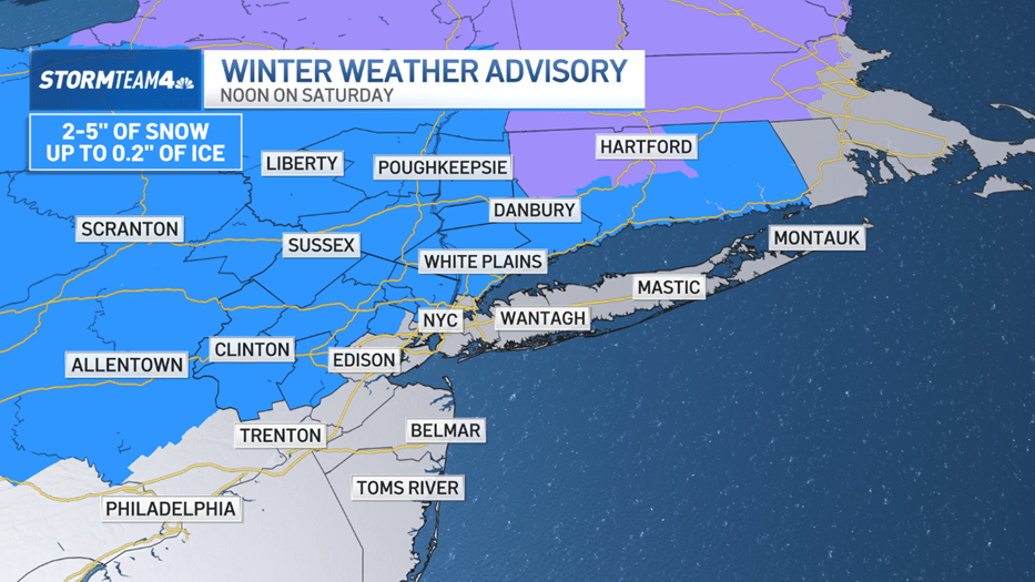 Snow, ice, rain anticipated for NYC space this weekend. How a lot will you get?