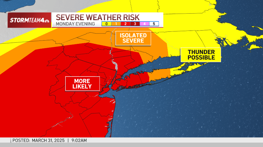 Extreme storms threaten NYC space, could convey heavy rain, wind, damaging hail