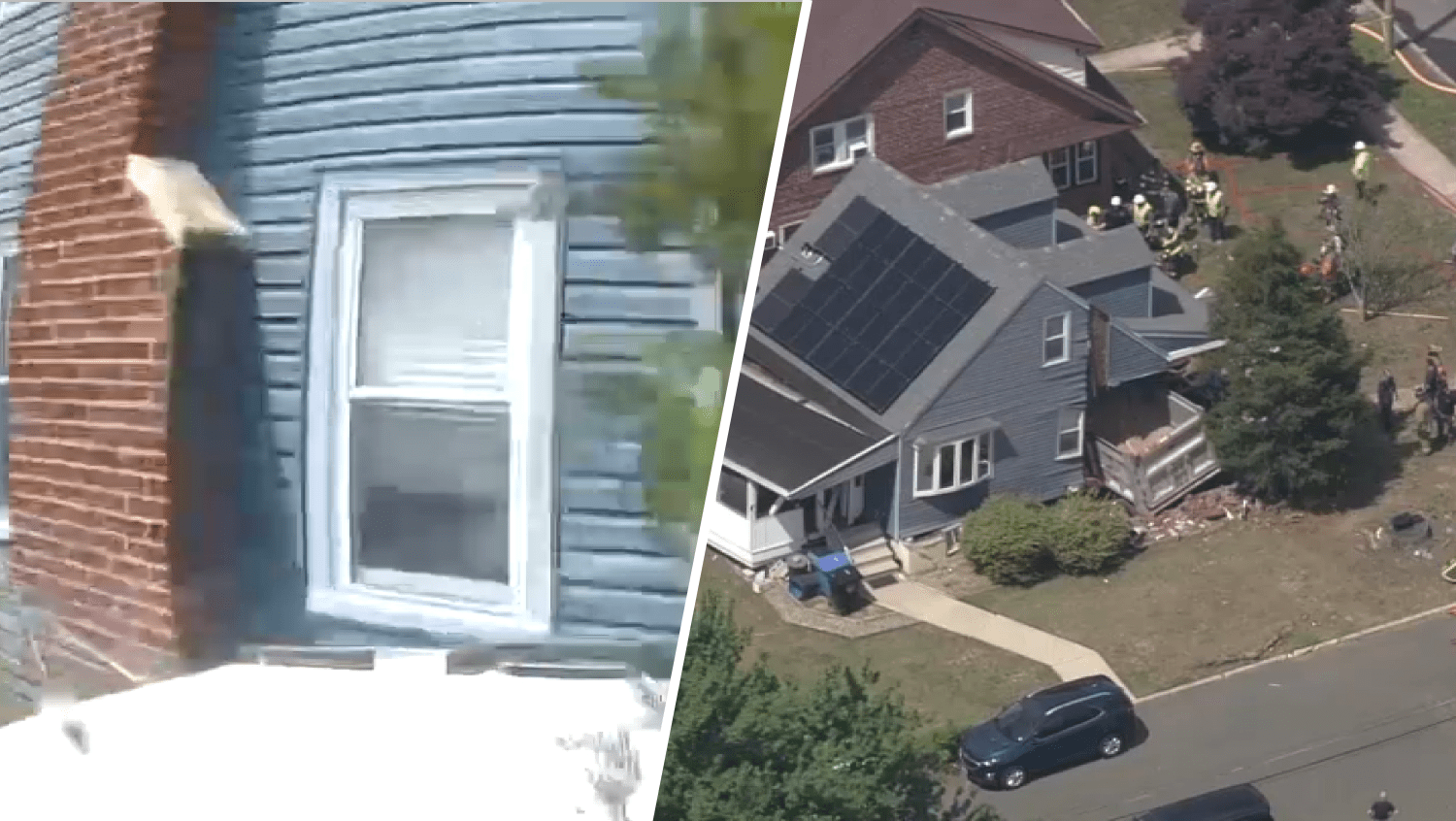 Video: Driver rescued after dump truck plows into house in Woodbury Heights, NJ