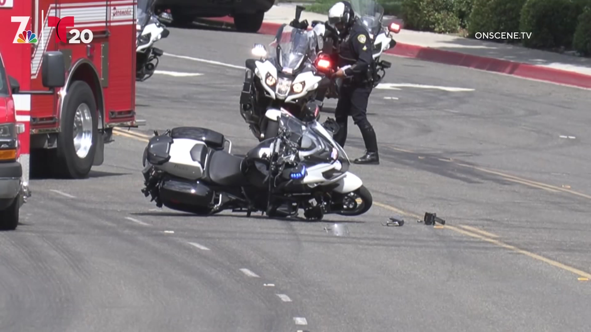 Driver Reverses Into San Diego Police Motorcycle, Flees NBC 7 San Diego