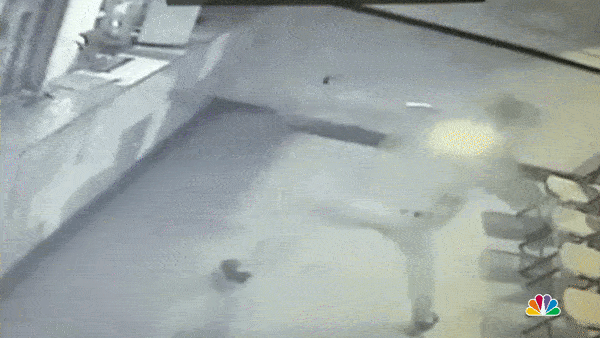 Video Brick Bounces Off Glass, Smacks WouldBe Burglar in Head NBC4