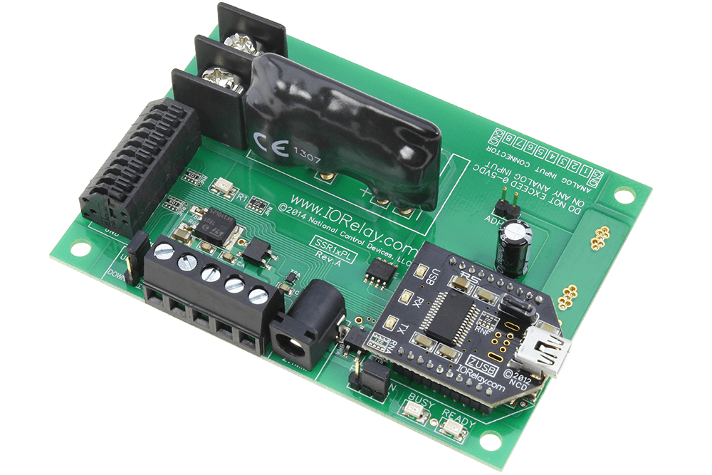 USB Relay Controllers with OnBoard Analog Inputs and GPIO for Sensors