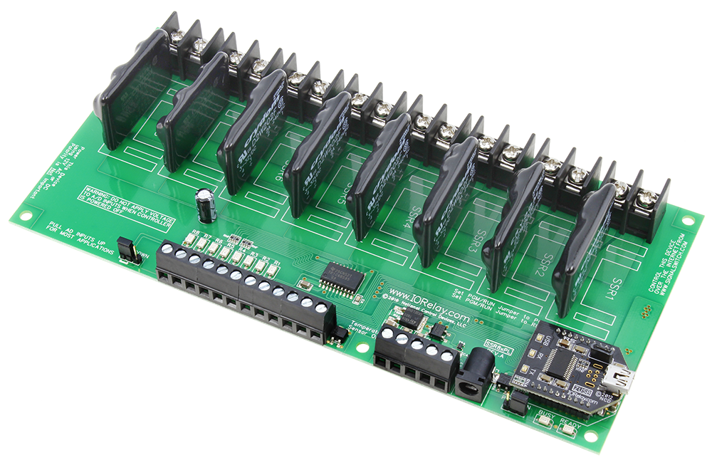 USB Relay Controllers with OnBoard Analog Inputs and GPIO for Sensors