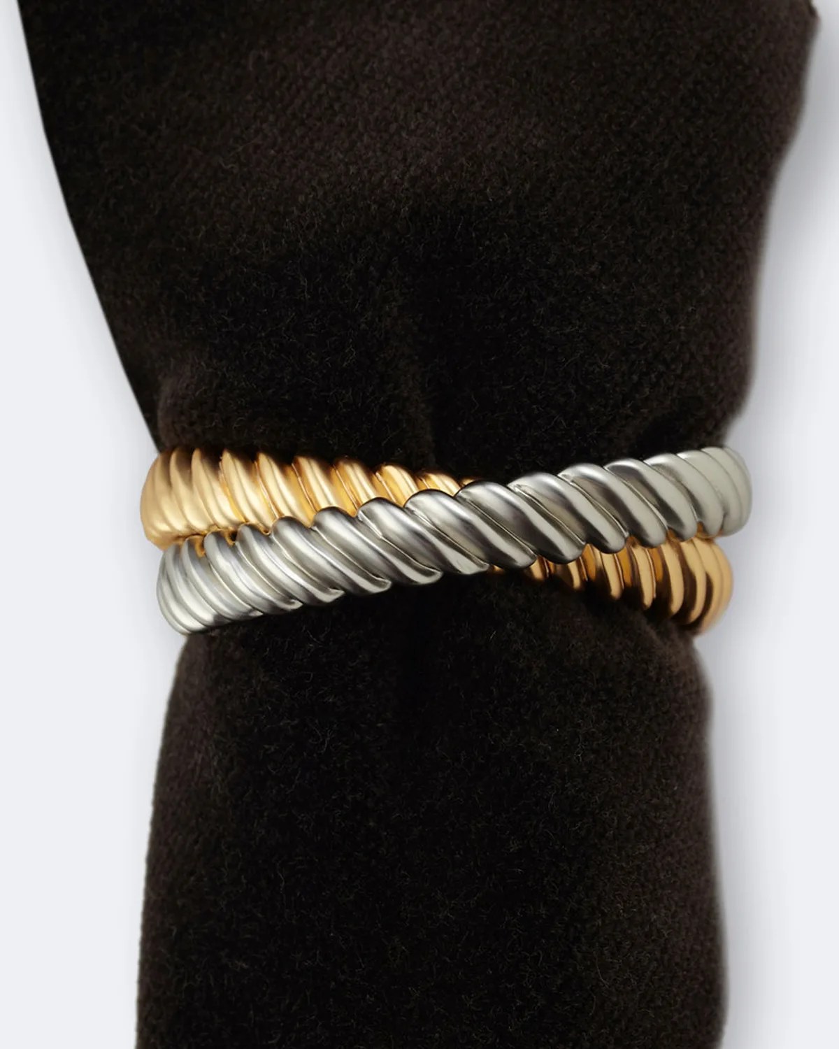 Kim Seybert Set of 4 Golden "Geode" Napkin Rings Neiman Marcus