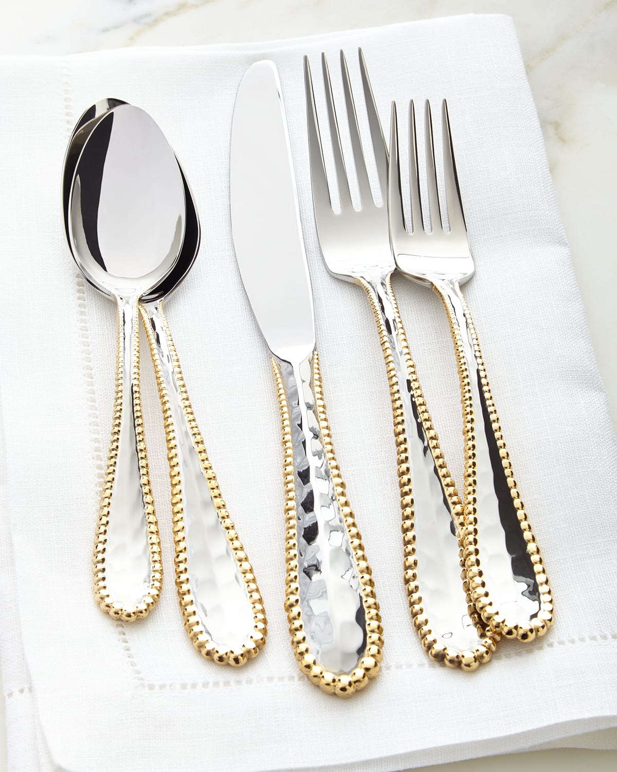 kate spade new york 5piece malmo gold flatware place setting Neiman