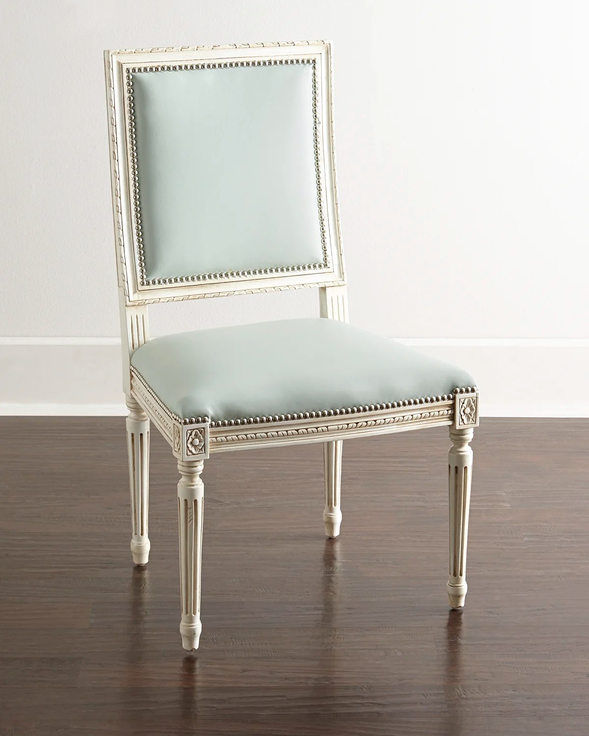 Massoud Melissa Leather Dining Chair Neiman Marcus