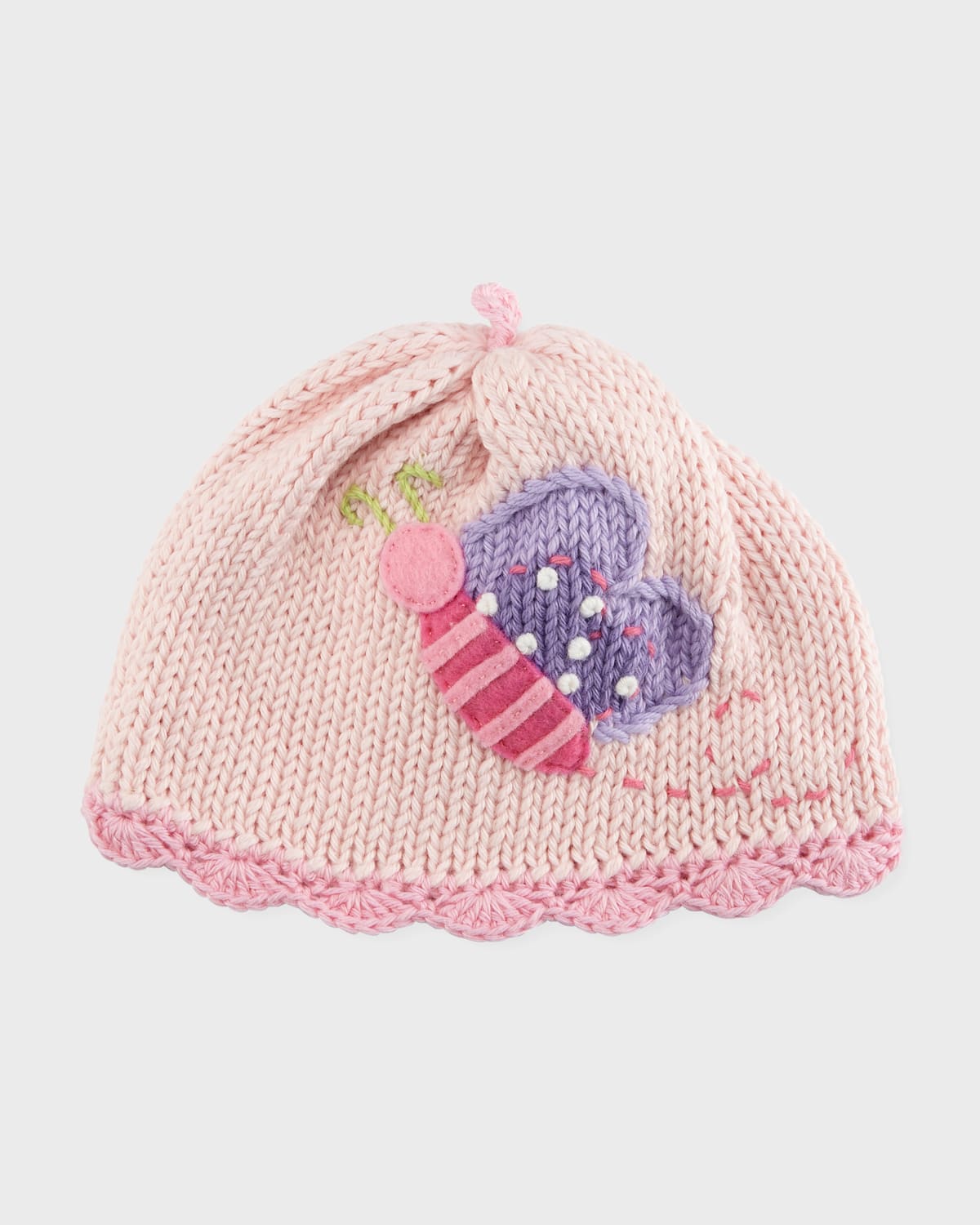 Art Walk Woof Woof Knit Baby Hat, Blue Neiman Marcus