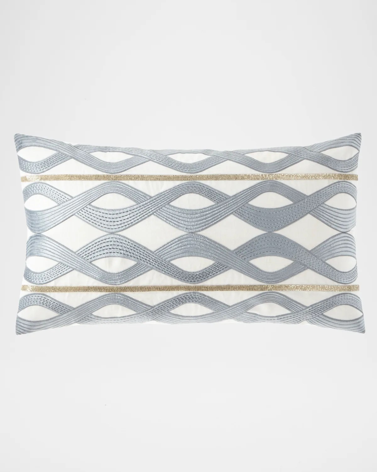 Callisto Home Velvet & Linen Beaded Decorative Pillow Neiman Marcus