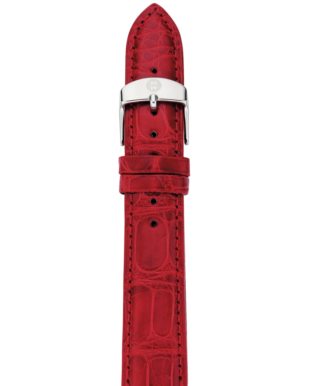 MICHELE 16mm Metallic Alligator Watch Strap Neiman Marcus