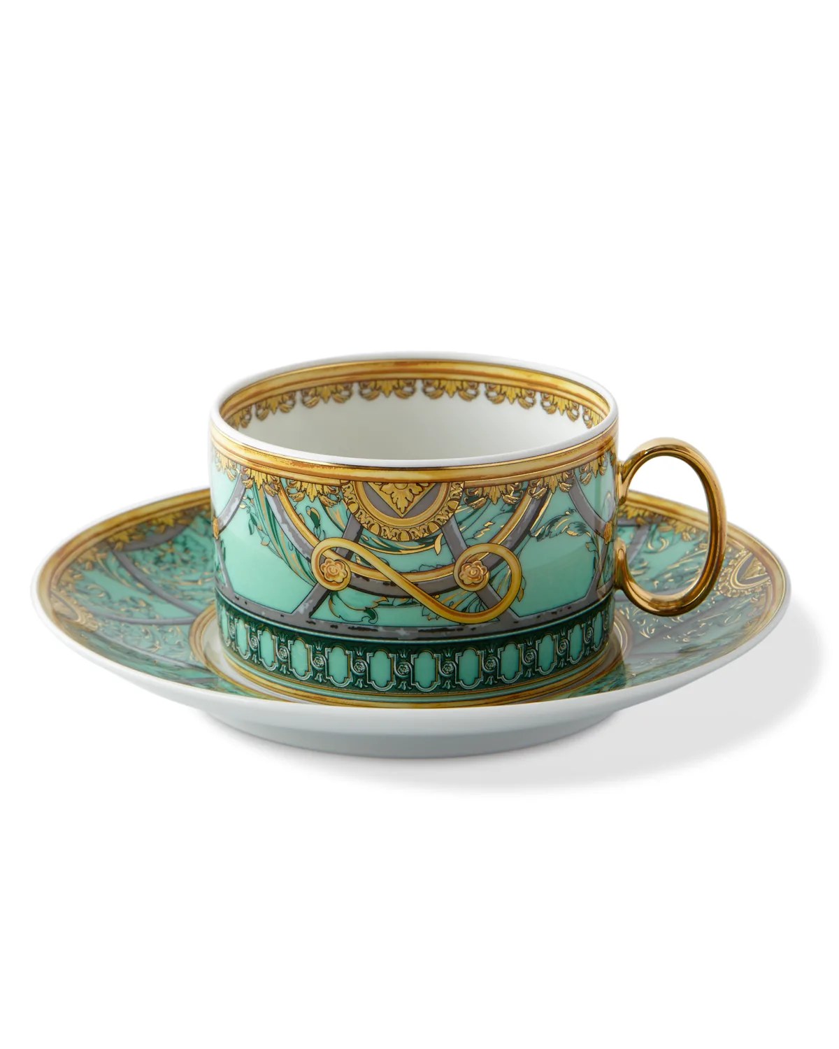 Versace I Love Baroque Tea Cup & Saucer Neiman Marcus