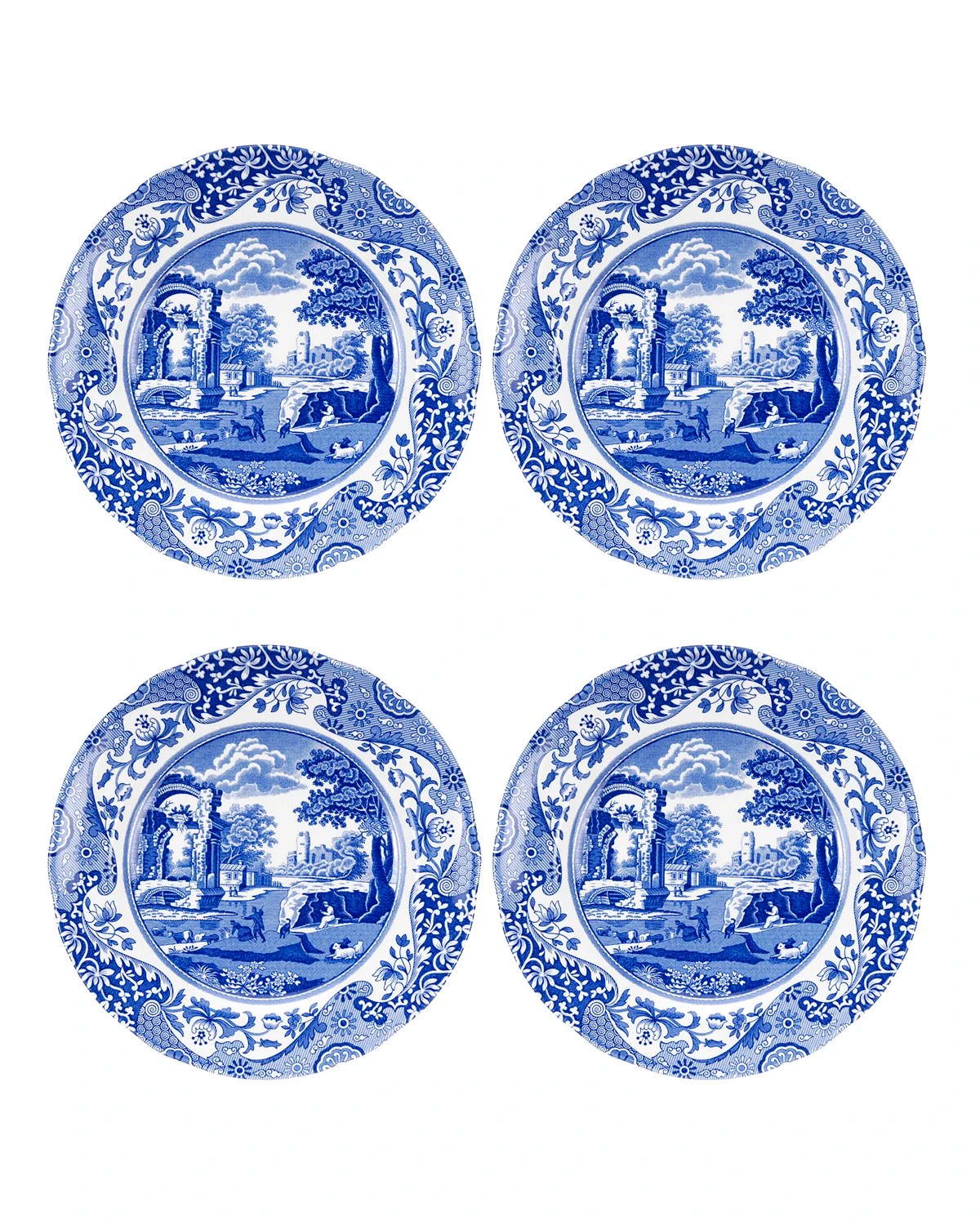 Spode Blue Italian Luncheon Plates, Set of 4 Neiman Marcus