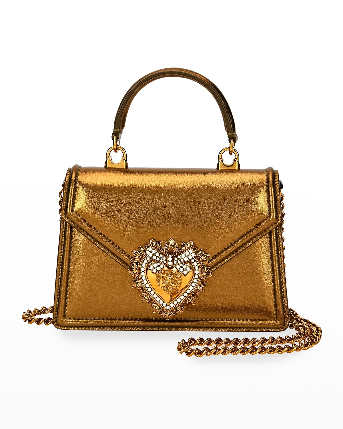 Dolce&Gabbana Devotion Mini Leather TopHandle Bag Neiman Marcus