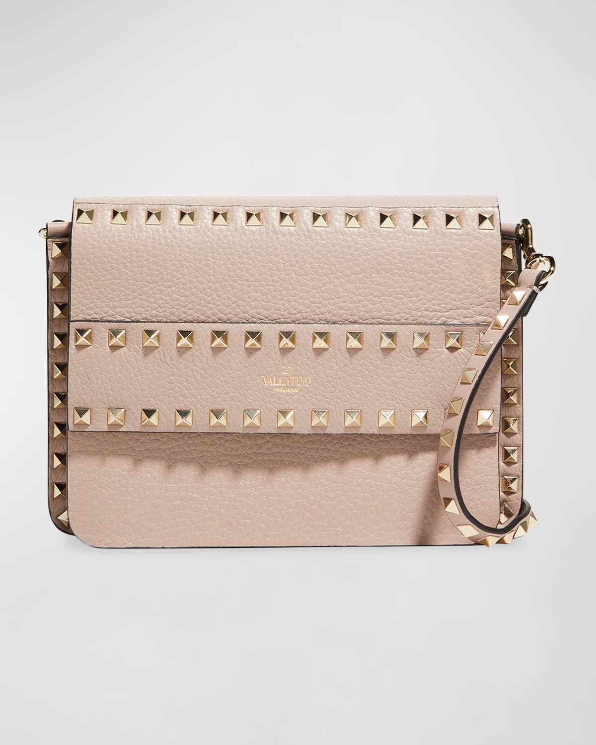 Valentino Garavani Rockstud NorthSouth Leather Crossbody Bag Neiman
