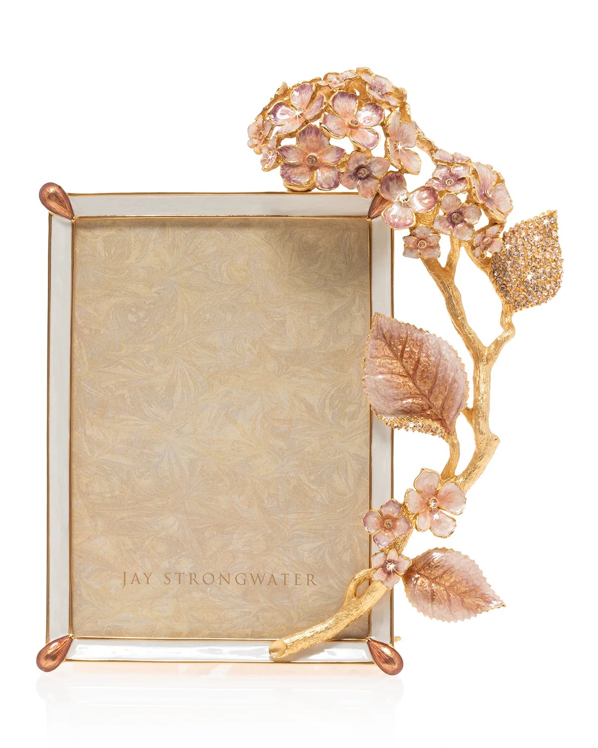 Jay Strongwater Boudoir Hydrangea Frame, 3" x 4" Neiman Marcus