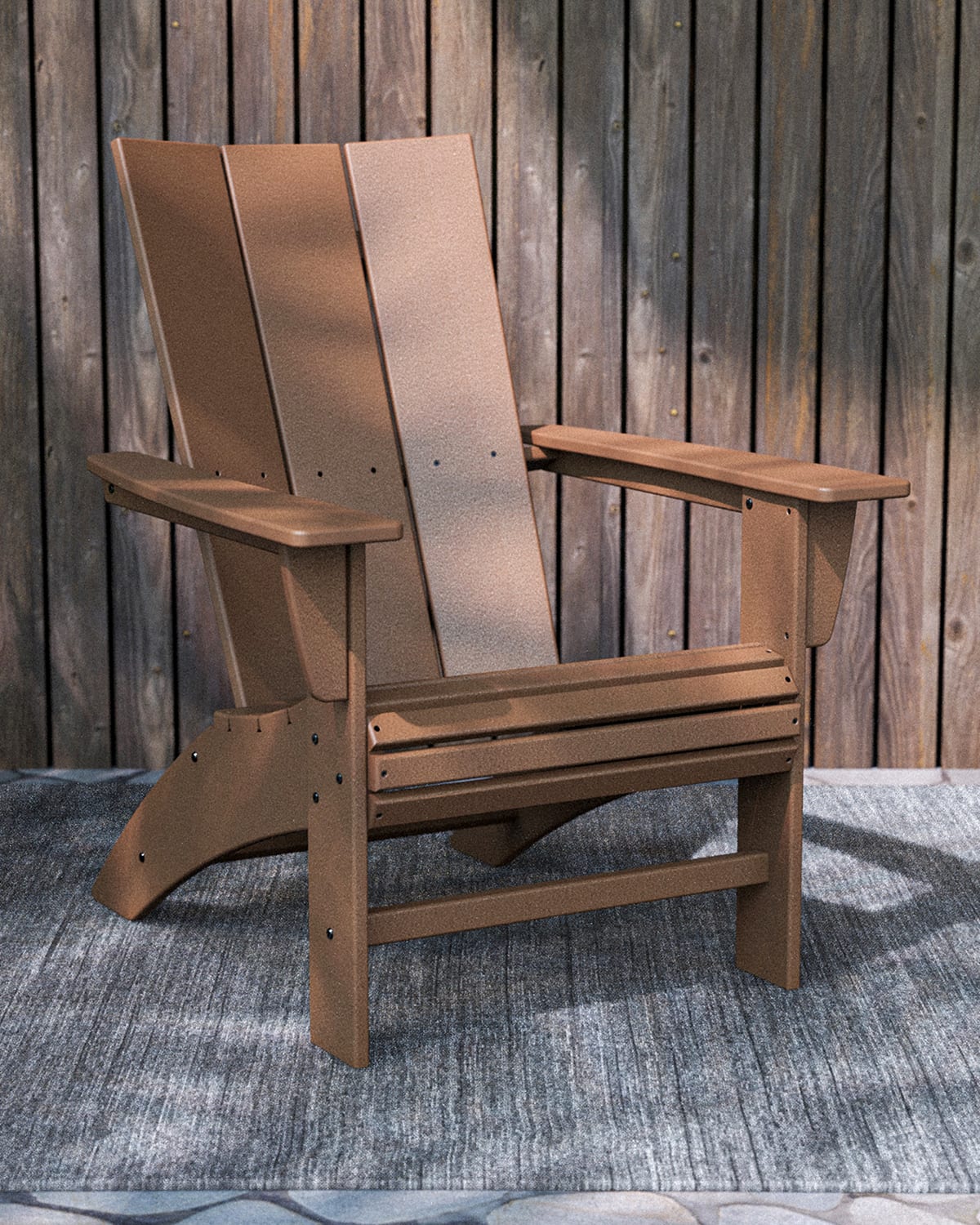 POLYWOOD Nautical Curveback Adirondack Chair Neiman Marcus