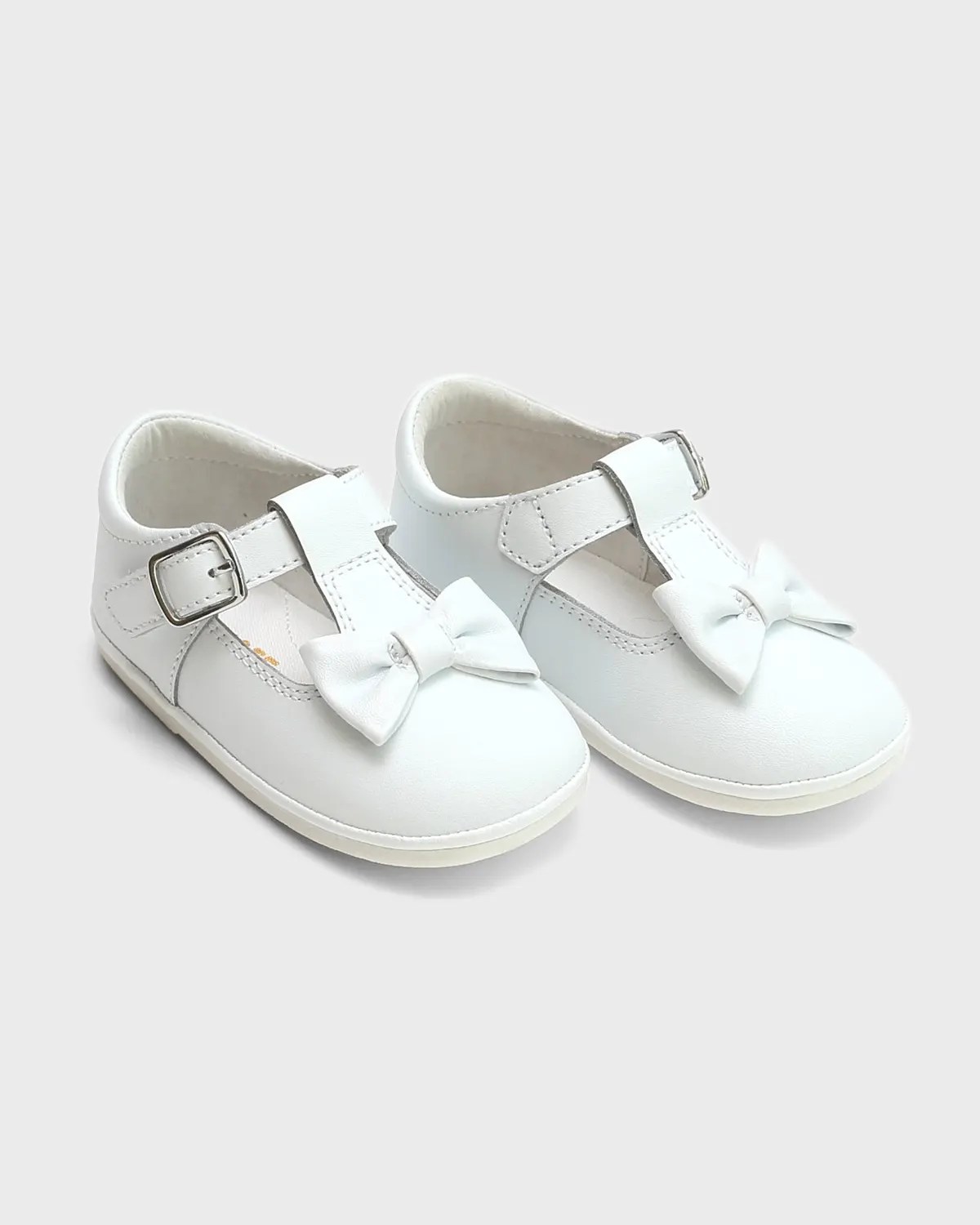 L'Amour Shoes Girl's Hattie DoubleBuckle Leather Mary Jane, Baby