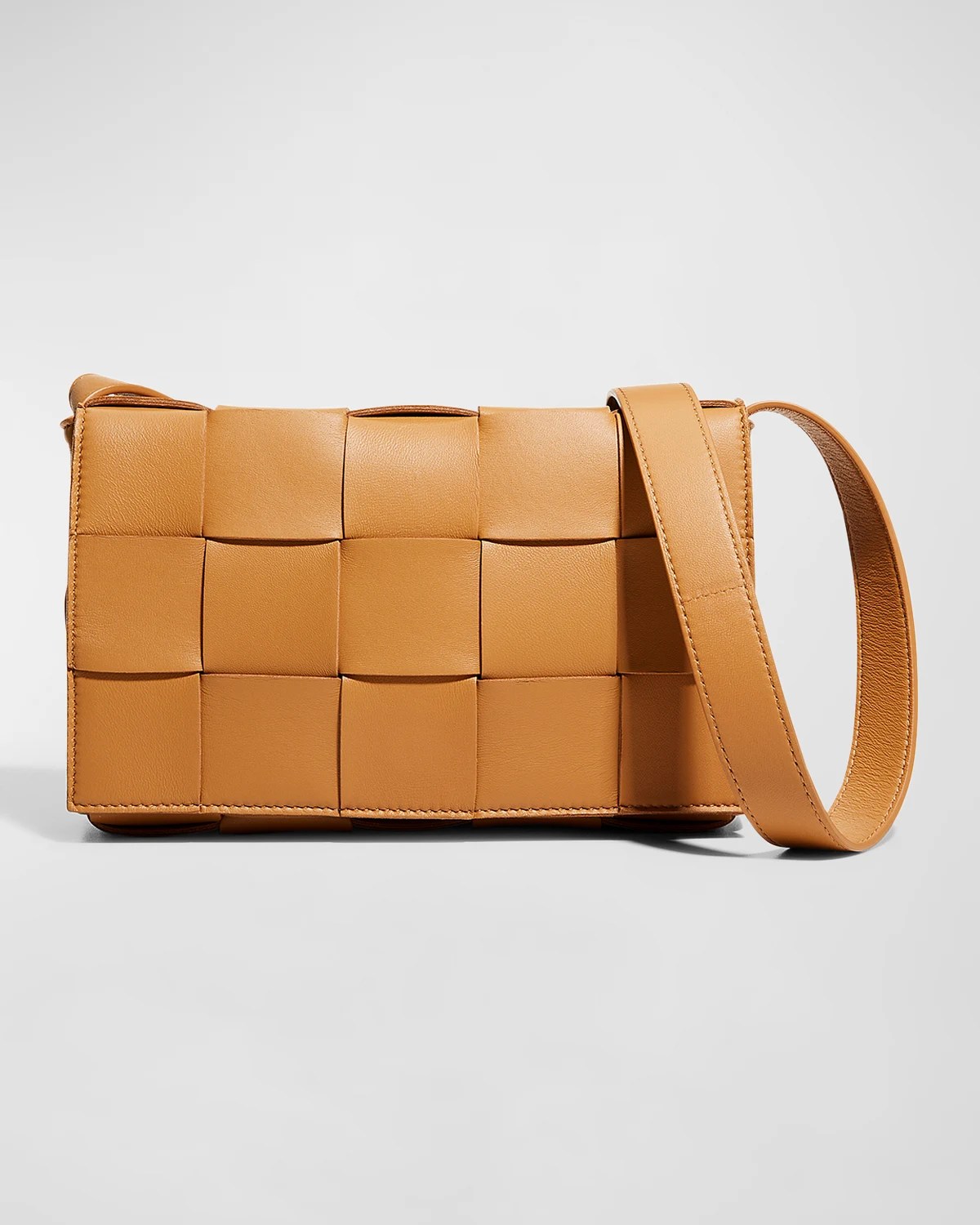 Bottega Cassette Woven Leather Crossbody Bag Neiman Marcus